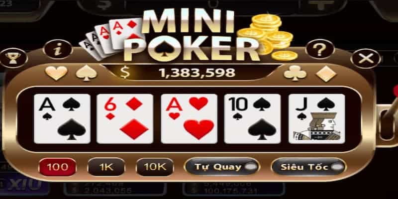 Cách chơi Mini Poker 789Club cực đơn giản